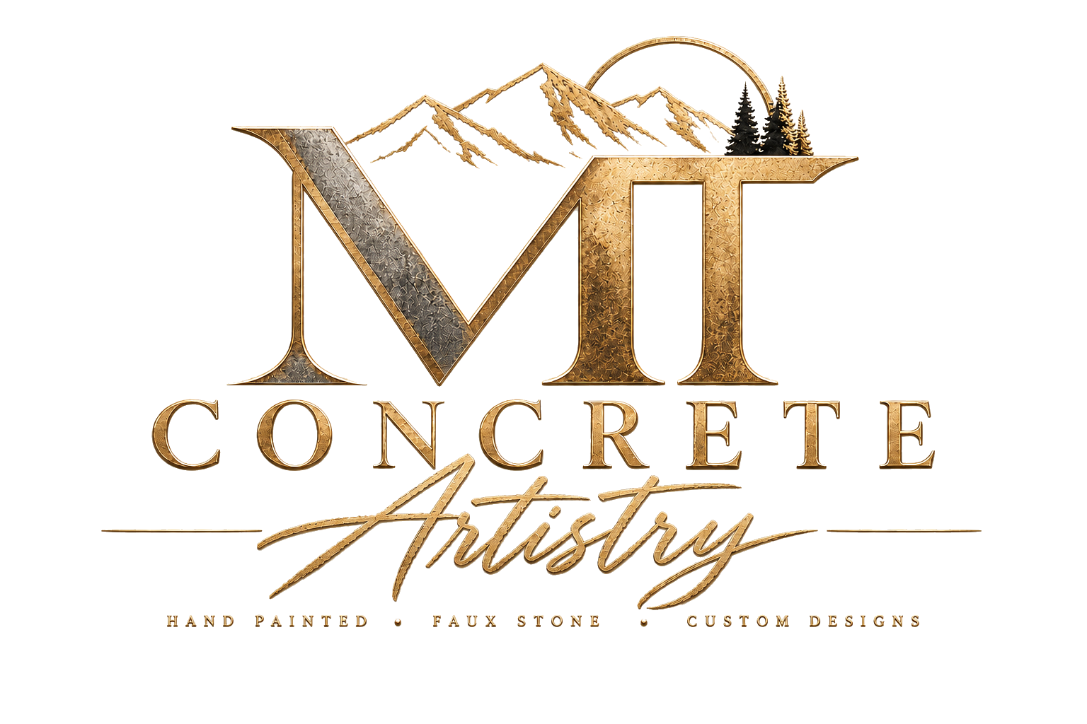 MT Concrete Artistry — hand painted, faux stone, custom designs